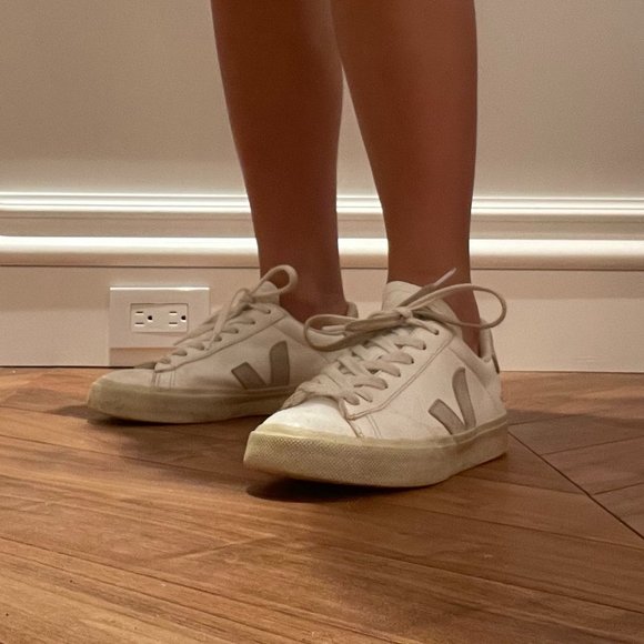 ‼️SOLD‼️VEJA CAMPO CHROMEFREE LEATHER WHITE NATURAL - Picture 5 of 12